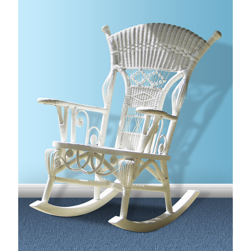 Wayfair wicker rocking chair discount